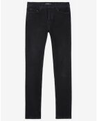 Pantalon 5 poches Slim en denim delavé noir délavé